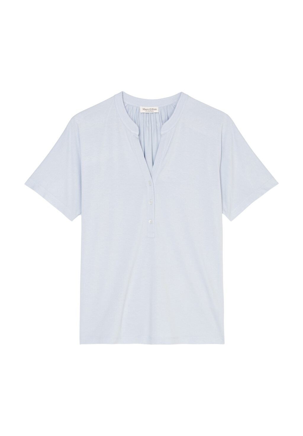 

Блузка Short-Sleeve Placket At Front Marc O'Polo, светло-синий