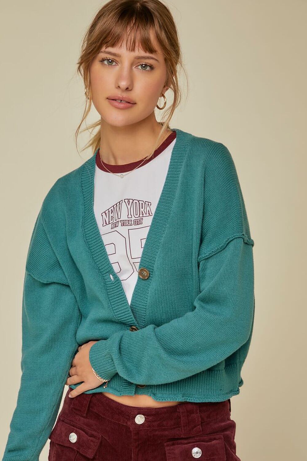 

Кардиган с заниженными рукавами Forever 21