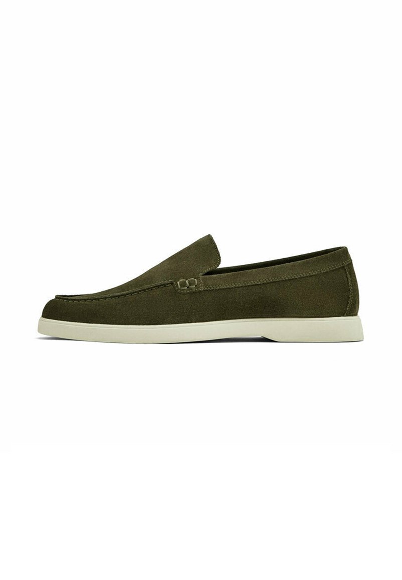 Мокасины SPLIT LOAFERS Massimo Dutti, цвет green