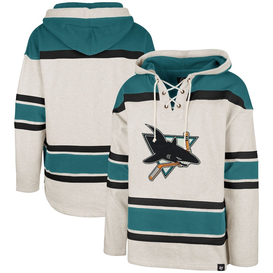 

Пуловер с капюшоном 47 San Jose Sharks, серый