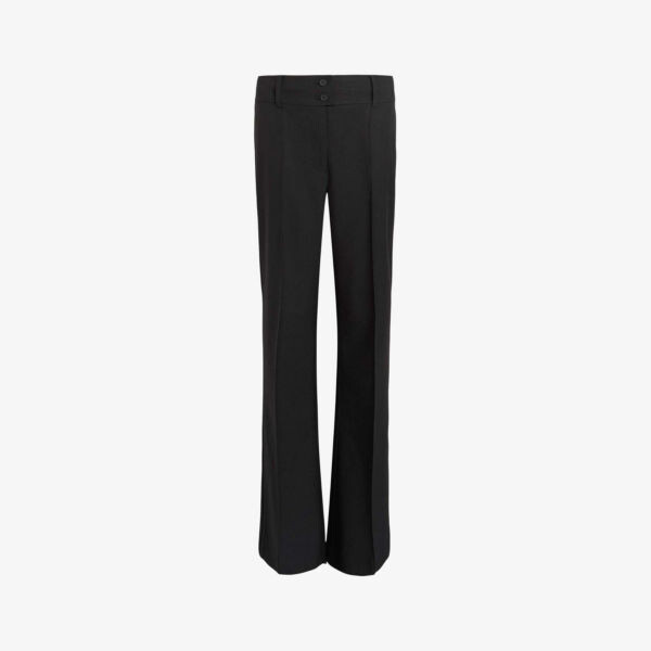 

Расклешенные брюки sevenh с защипами и высокой посадкой из тканого материала Allsaints, черный