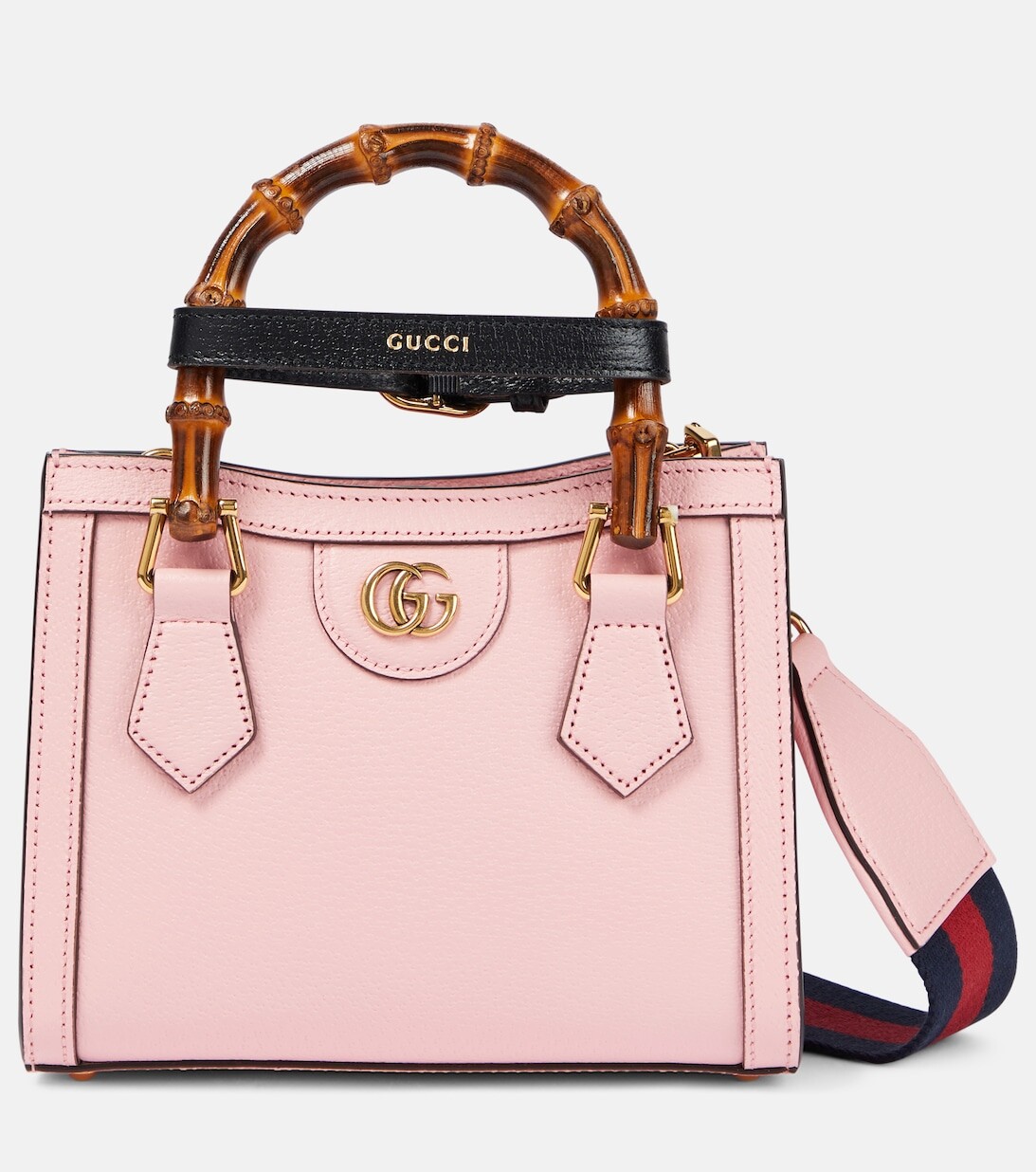 

Сумка-тоут Gucci Diana Mini из кожи Gucci, розовый
