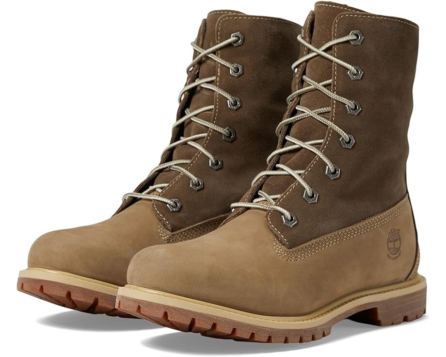 

Ботинки Timberland Authentics Teddy Fleece Fold-Down, цвет Taupe