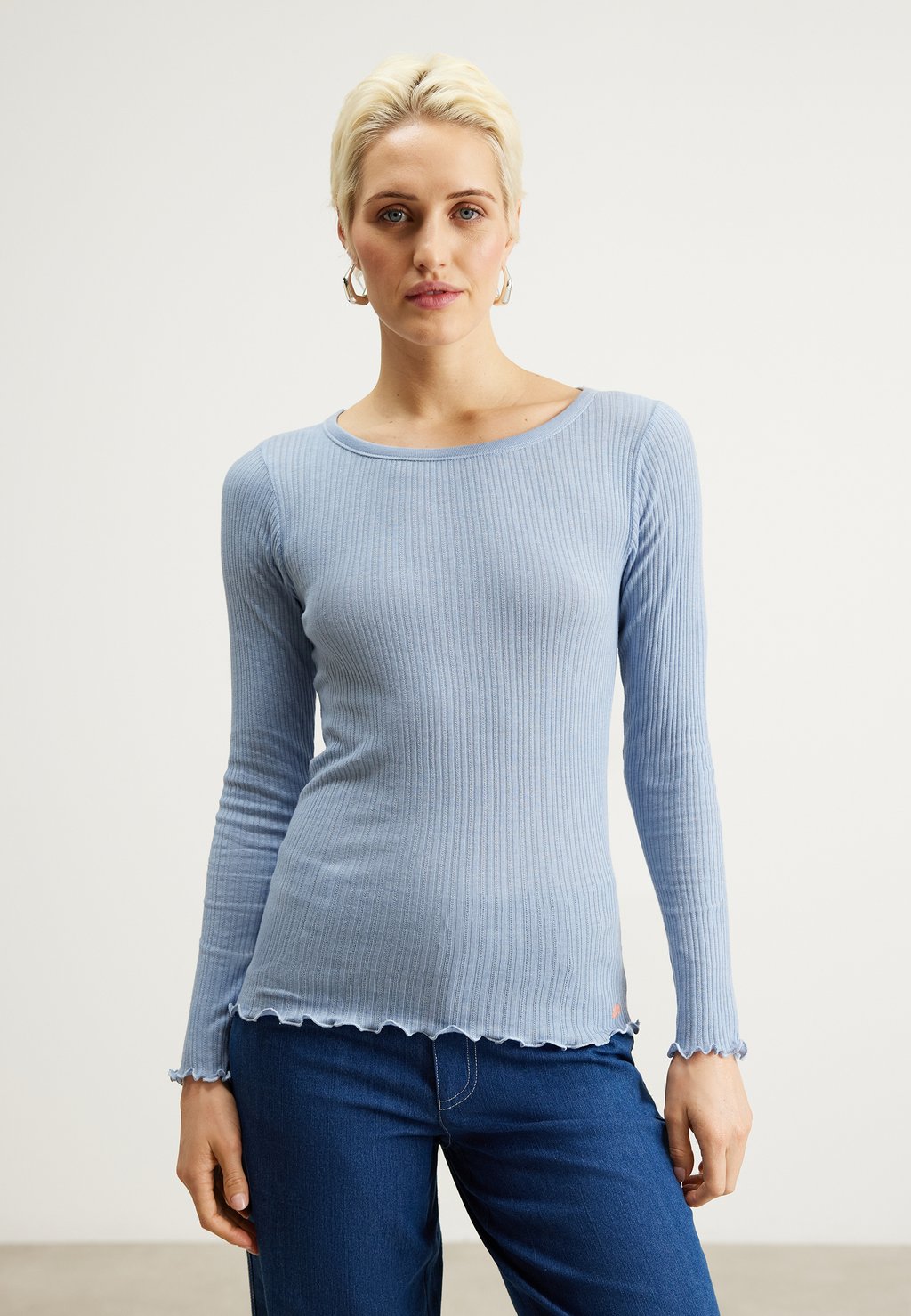Блуза с длинными рукавами POINTELLA Mads Nørgaard, светло-синий