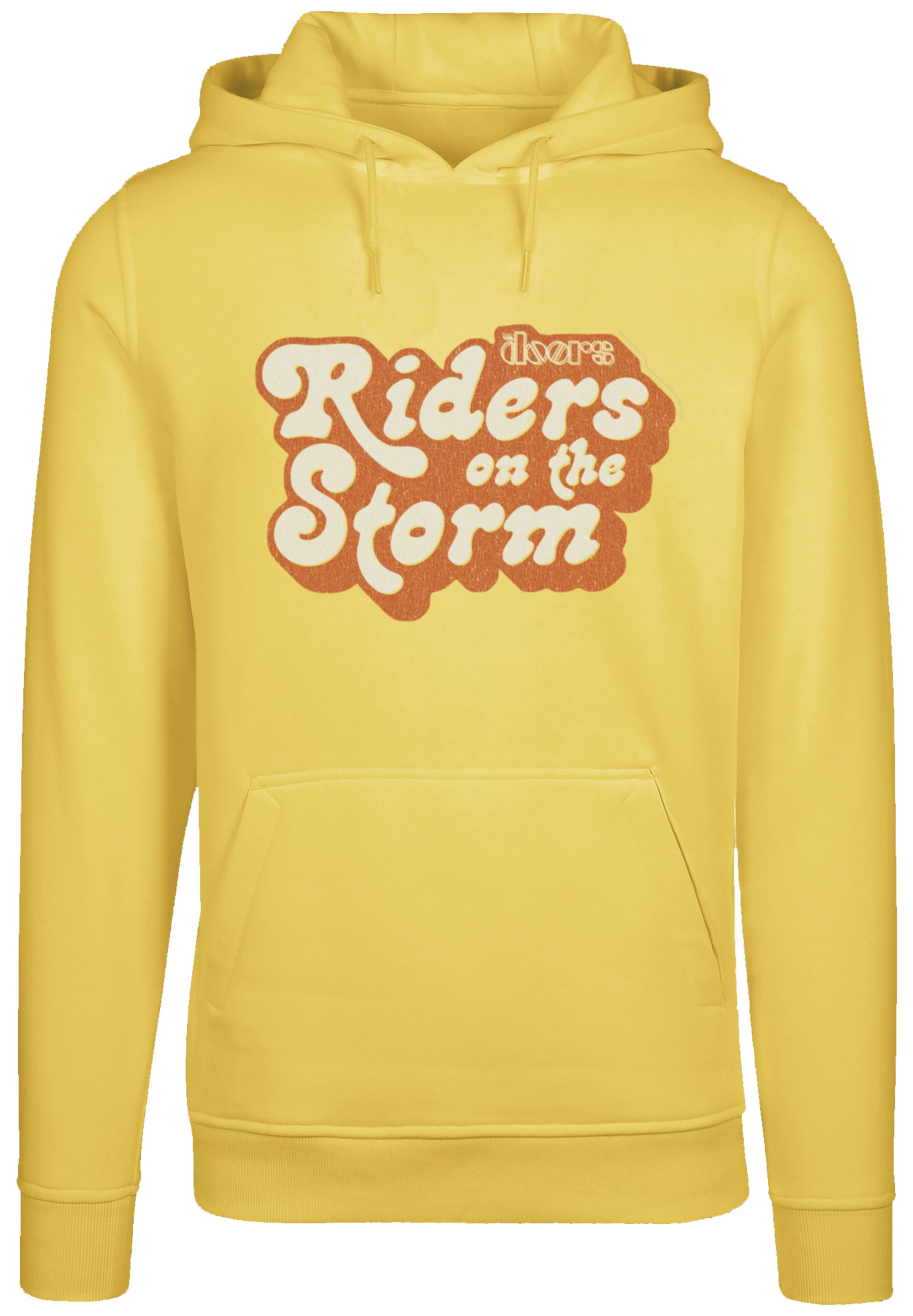 Пуловер F4NT4STIC Hoodie The Doors Music Band Riders on the Storm Logo, цвет taxi yellow