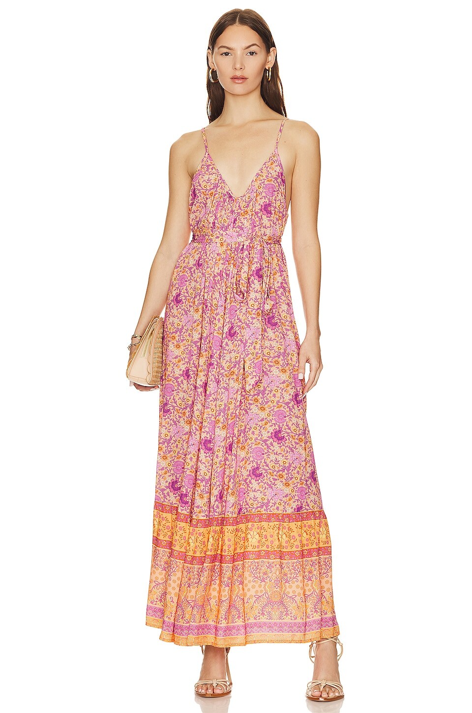 

Платье макси SPELL Village Strappy, цвет Sunrise