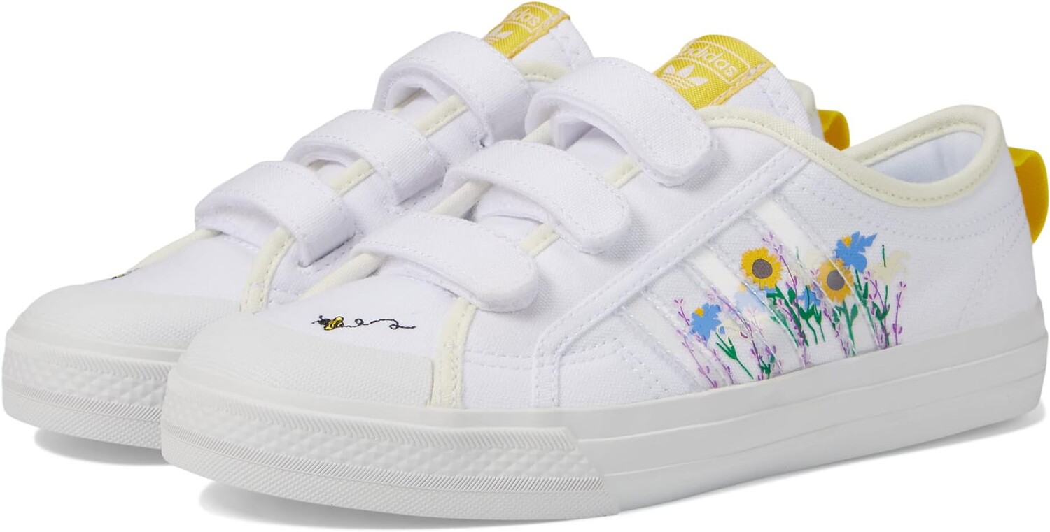 

Кроссовки Nizza adidas, цвет White/Yellow/Off-White