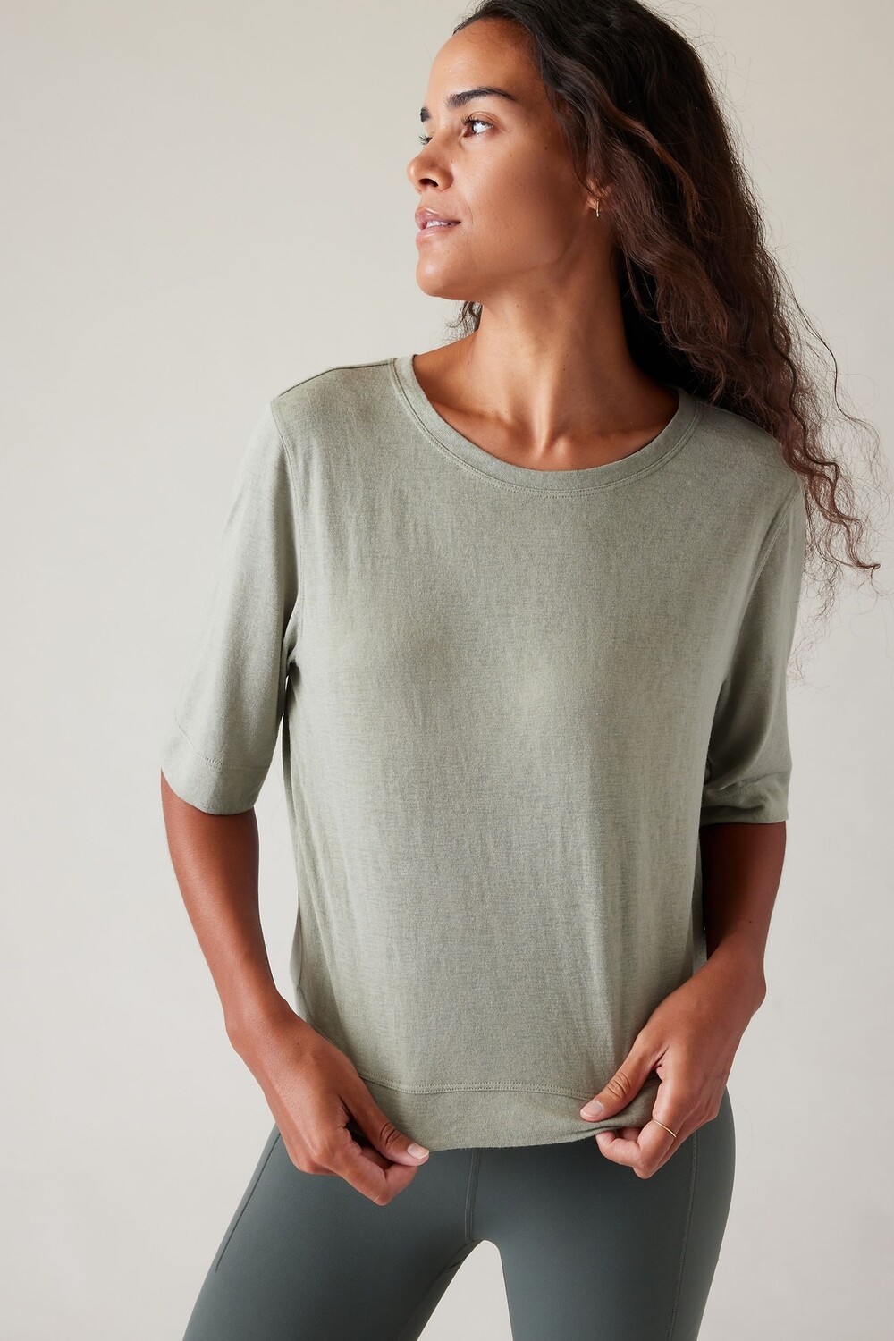 

Футболка Безмятежный ветерок Athleta, зеленый