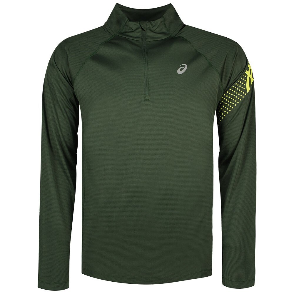

Футболка Asics Icon Half Zip, зеленый
