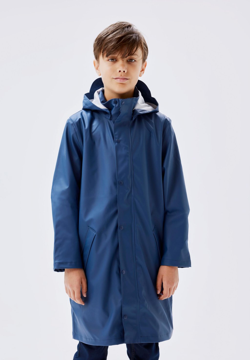 

Плащ Nkndry Rain Long Unisex Name it, синий