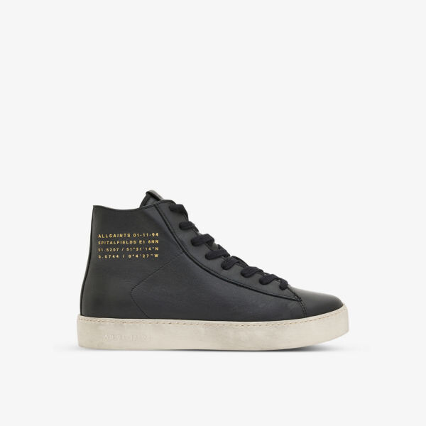 

Кожаные высокие кроссовки Tana с логотипом Allsaints, черный