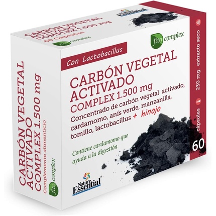 Nature Essential Complex Активированный уголь, 60 капсул enzymedica purify активированный уголь 60 капсул