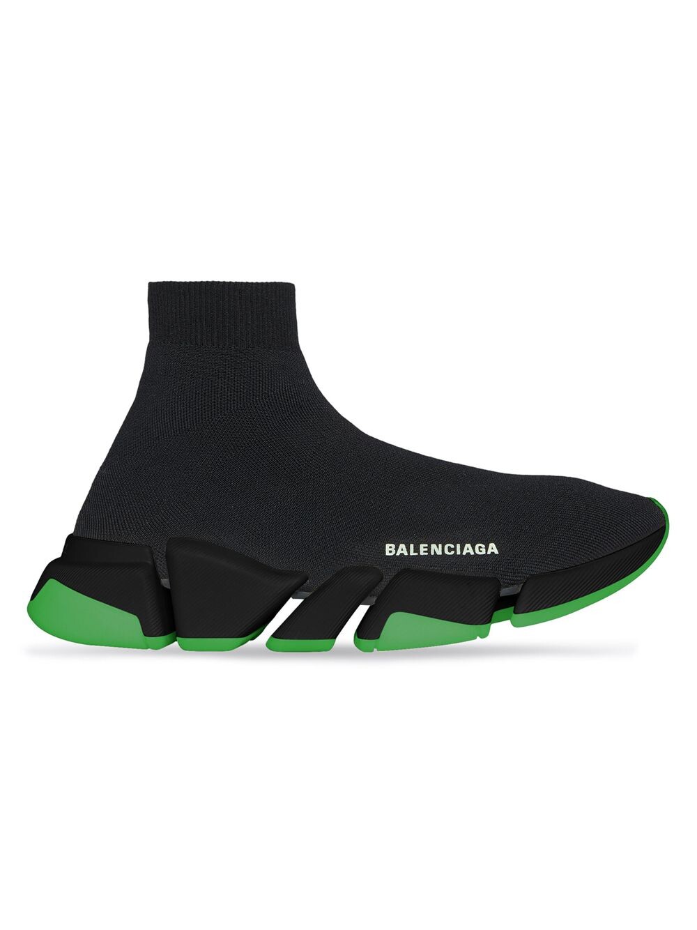 

Кроссовки Speed 20 с прозрачной подошвой из переработанного трикотажа Balenciaga, черный