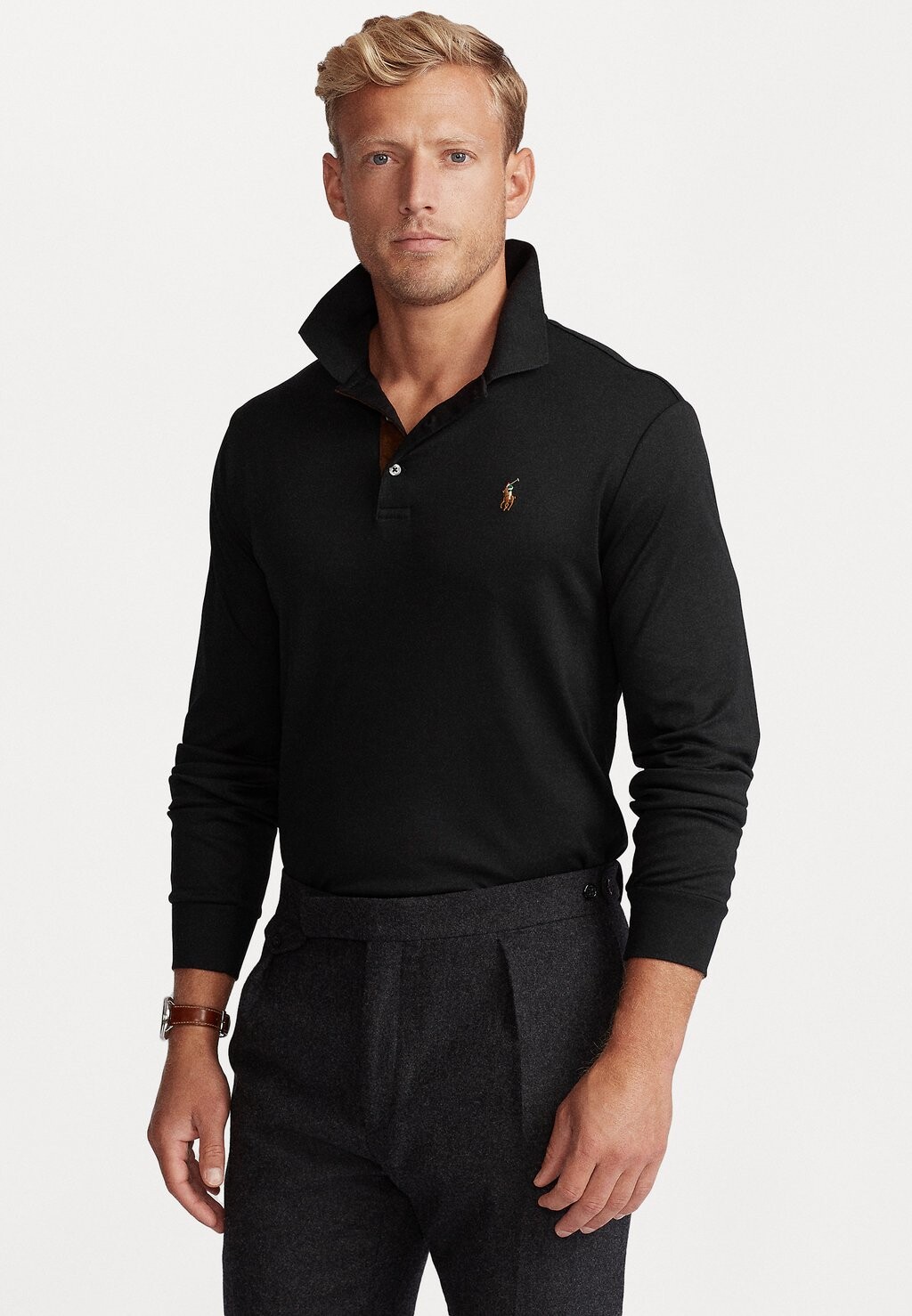 

Поло ДЛИННЫЙ РУКАВ Polo Ralph Lauren, черный