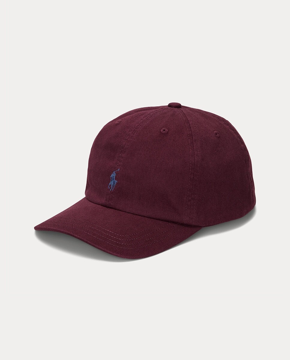 

Хлопковая кепка для мальчика с вышитой лошадью Polo Ralph Lauren, гранатовый