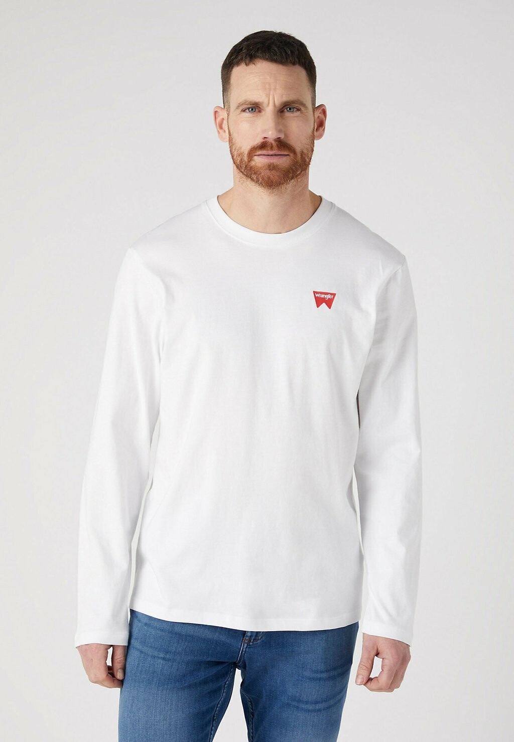 

футболка с длинным рукавом SIGN OFF Wrangler, белая, Белый