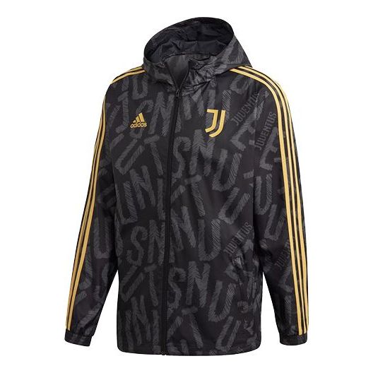 Куртка adidas JUVE WINDBREAKR Juventus Soccer/Football Sports Hooded Jacket Black, черный куртка adidas juve windbreakr juventus soccer football training sports hooded logo black черный