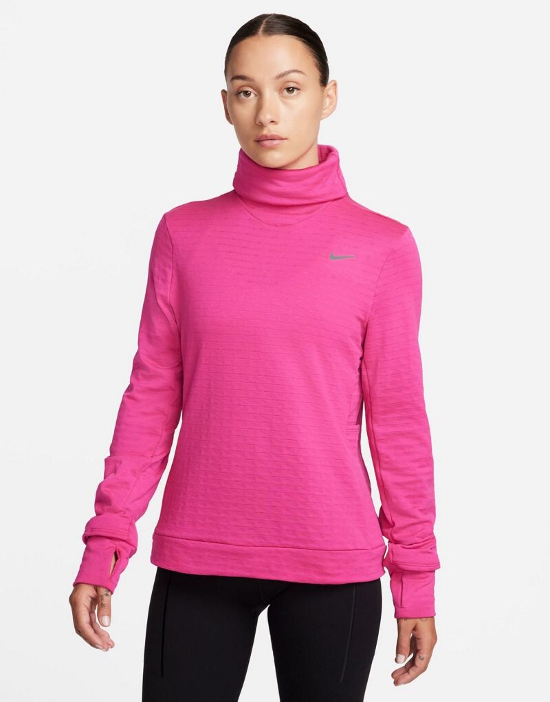 

Ярко-розовая футболка с длинными рукавами Nike Pacer Dri-Fit