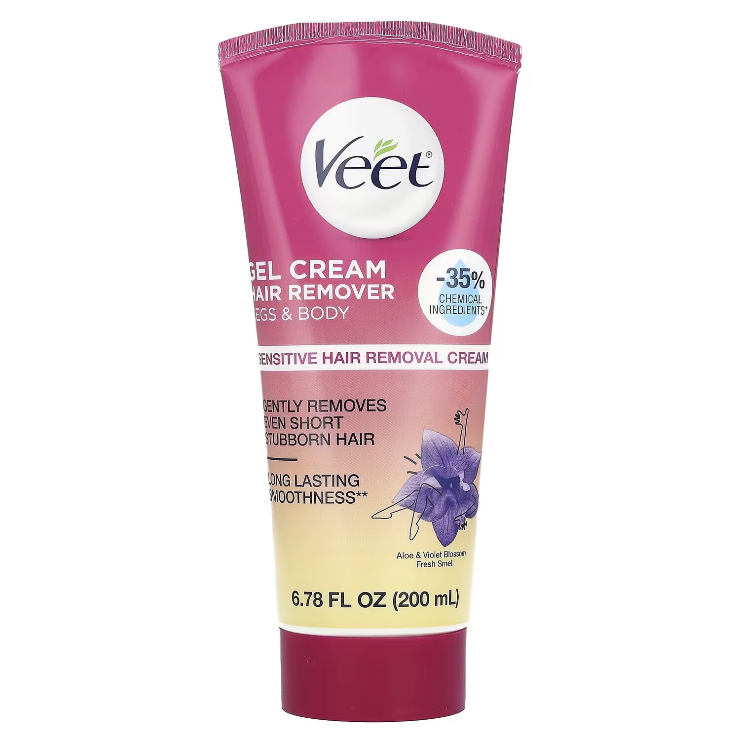 

Гель-крем для удаления волос Veet Sensitive Aloe & Violet Blossom Fresh, 200 мл