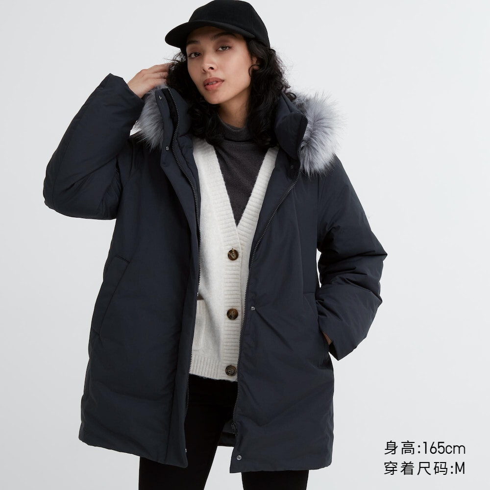 

Пальто Uniqlo Smart Warm Clothes композитное, черный