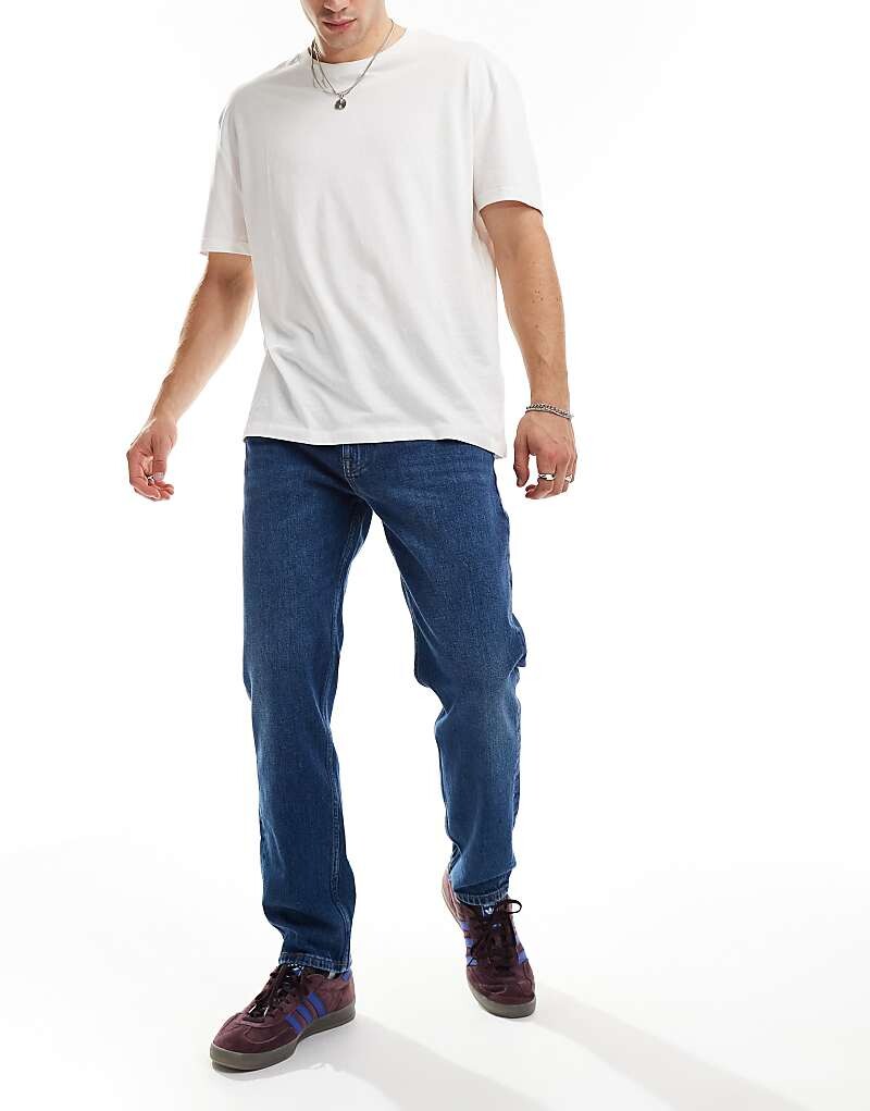 

Tommy Jeans Синие зауженные джинсы Whiskered прямого кроя
