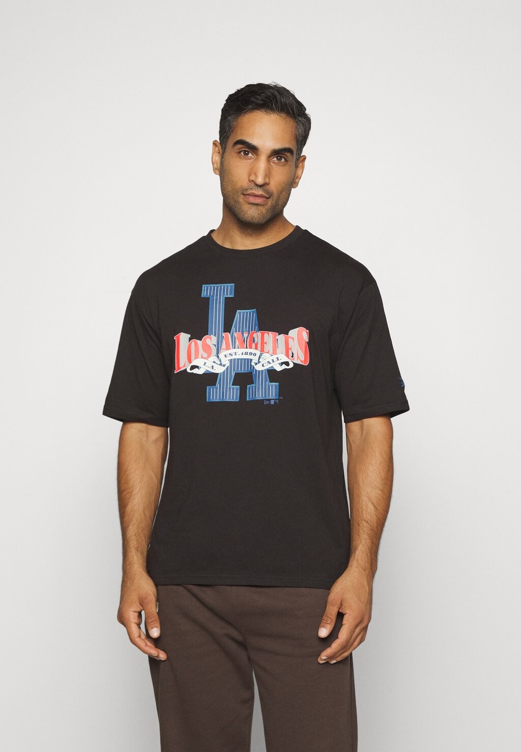 

Футболка с принтом Mlb Los Angeles Dodgers Arch Graphic Tee New Era, цвет blknvy