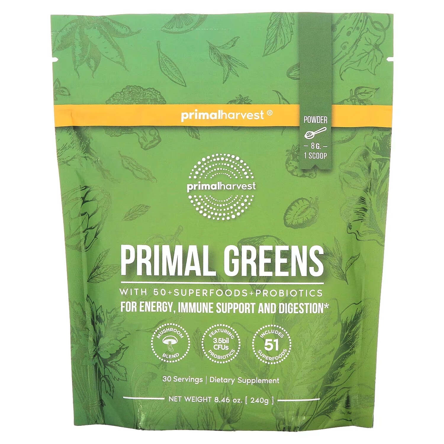 

Пищевая добавка Primal Harvest Greens