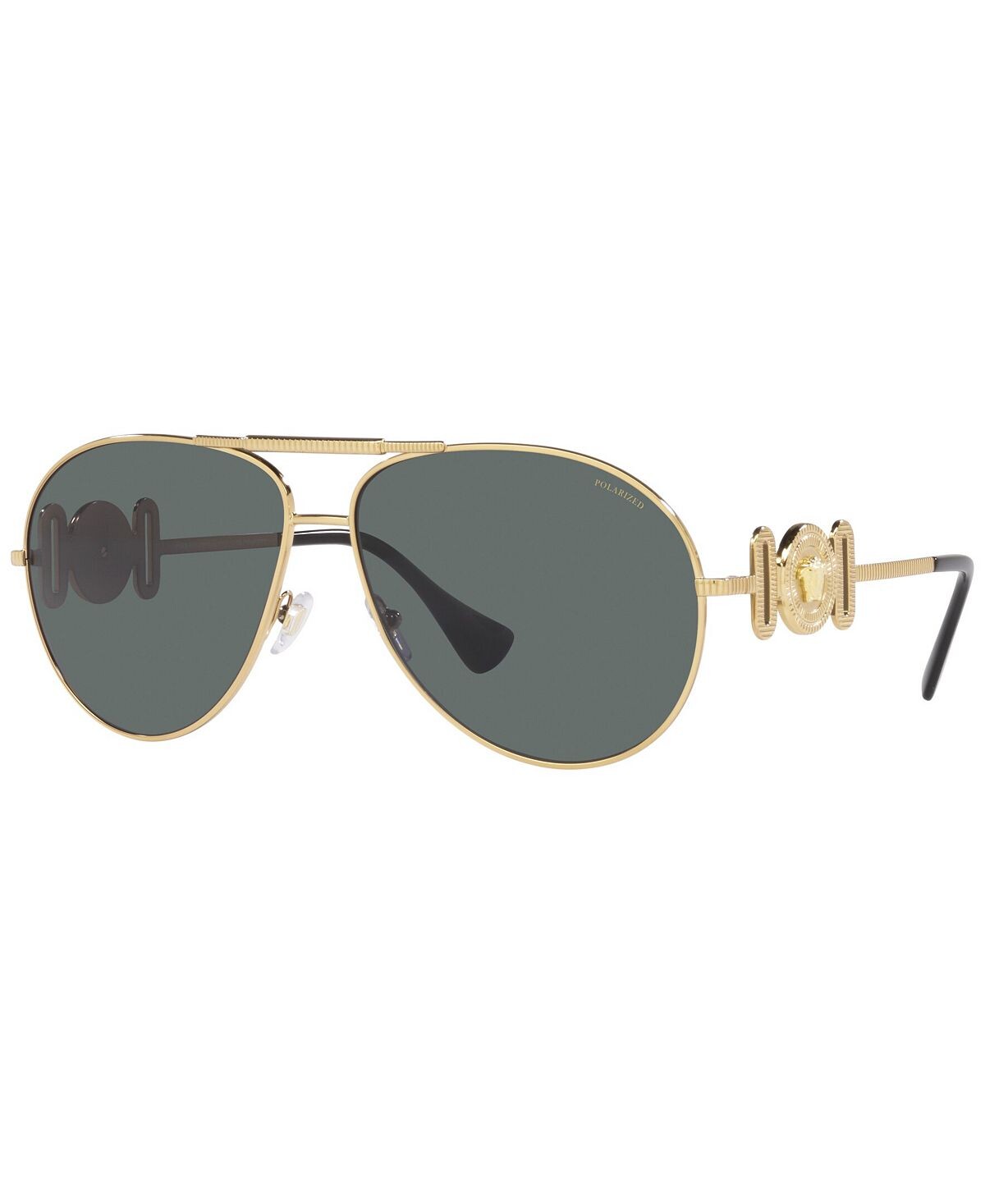 

Поляризованные солнцезащитные очки унисекс, VE2249 65 Versace, золотой