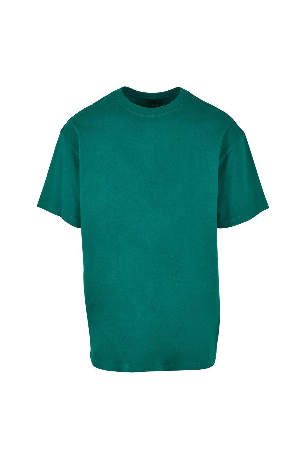цена Тяжелая футболка оверсайз Build Your Brand, зеленый