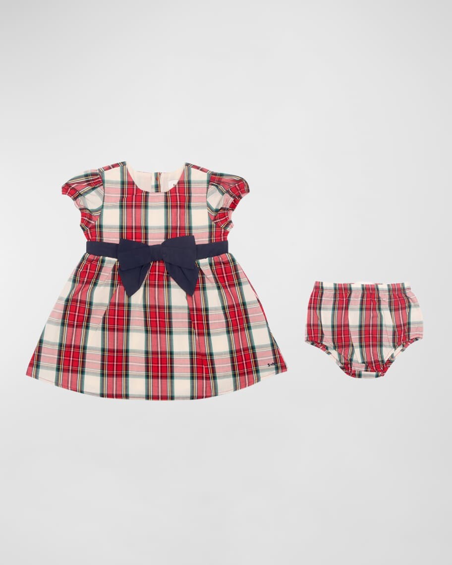 

Праздничное платье Evelyn Tartan для девочек с шароварами, размер Newborn-24M Sammy + Nat
