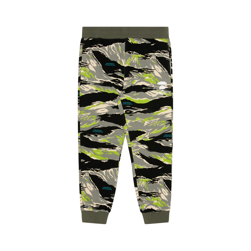 

Зауженные спортивные брюки с камуфляжным принтом от *A BATHING APE Aape, черно-серый