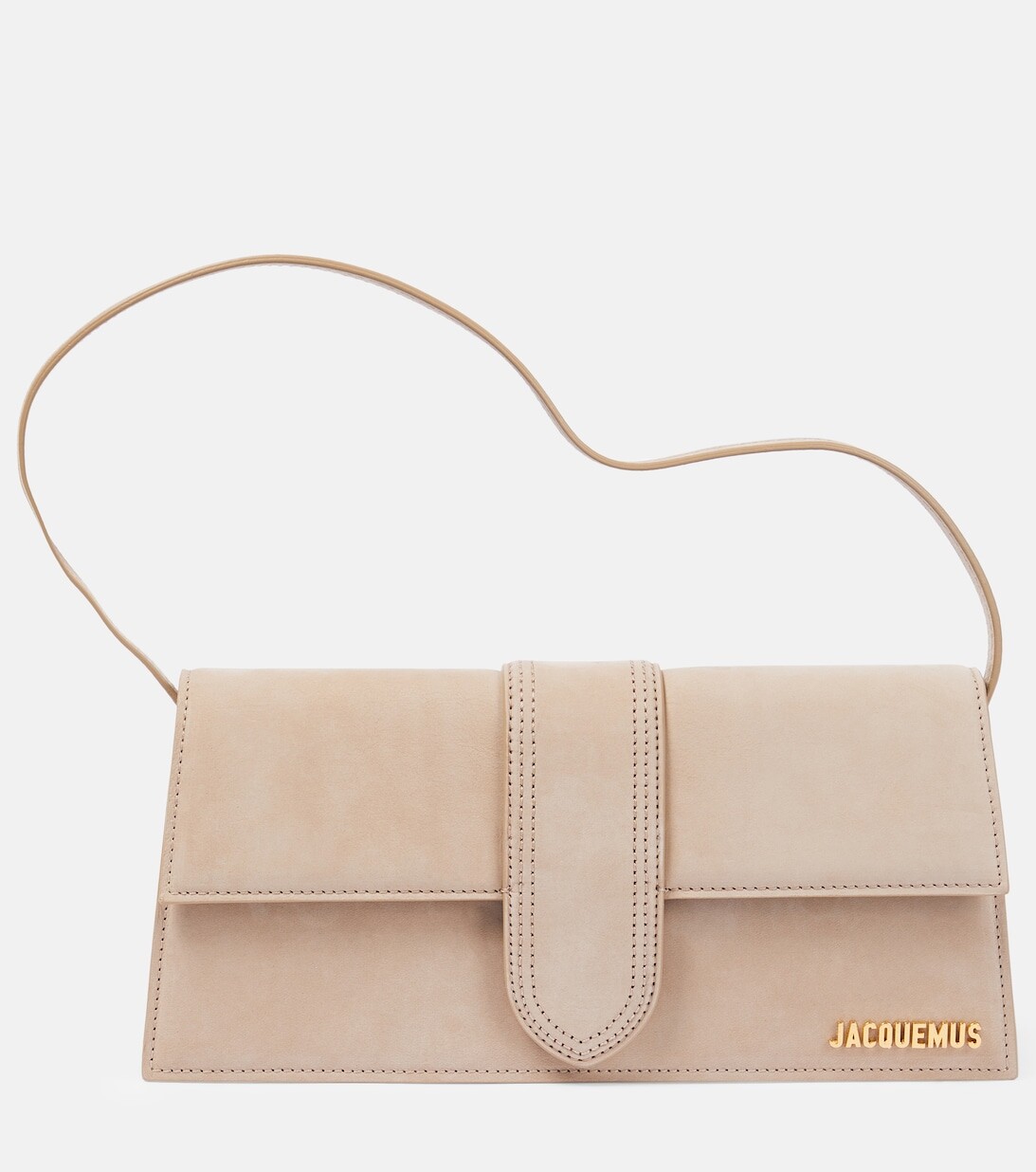 

Le Bambino Длинная кожаная сумка через плечо Jacquemus, бежевый