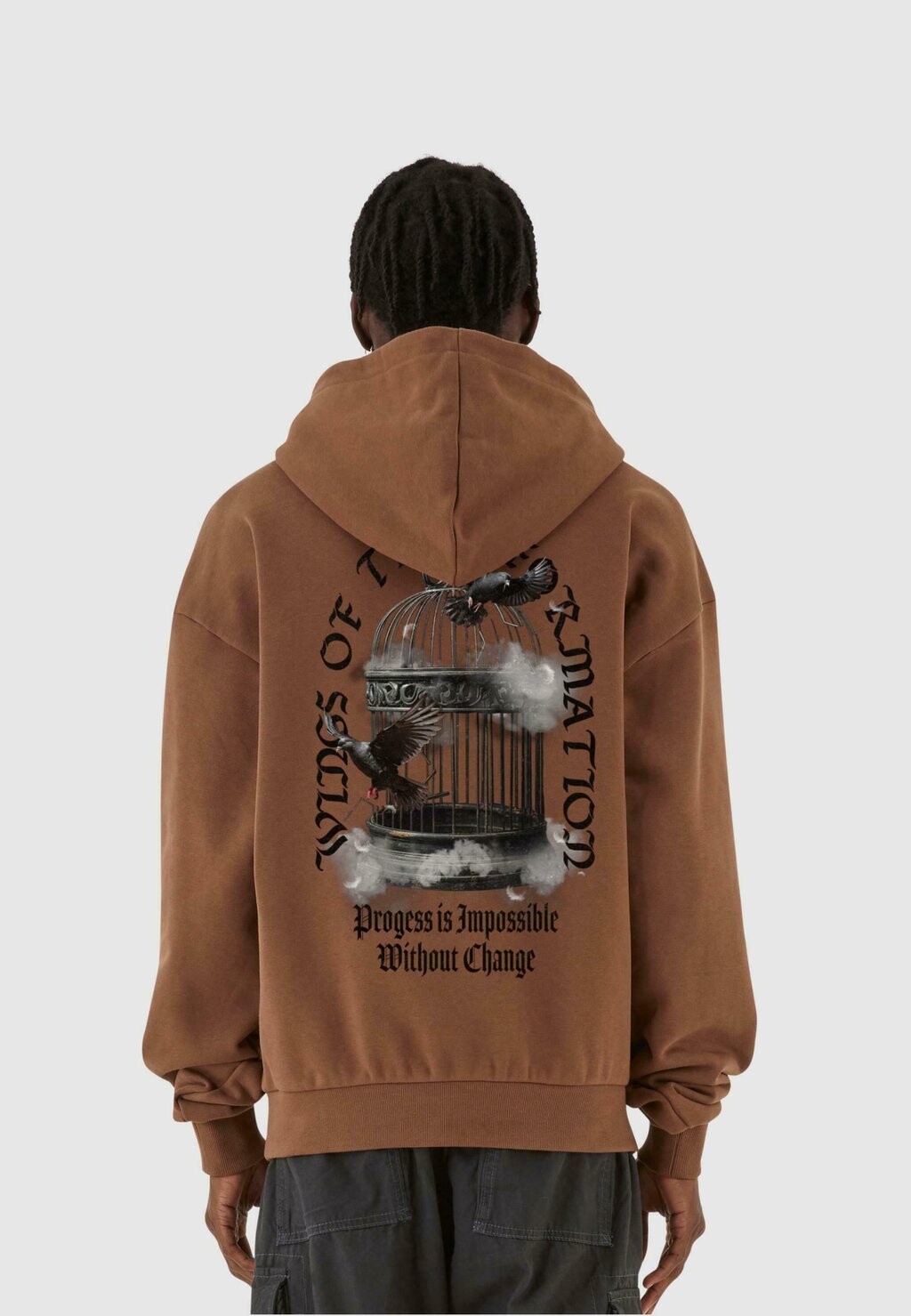 

Толстовка Liberation Dove Heavy Oversized MJ Gonzales, цвет bark