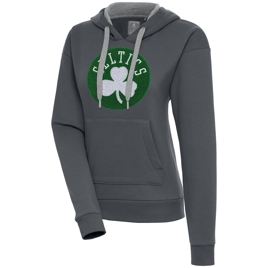 

Пуловер с капюшоном Antigua Boston Celtics, угольный