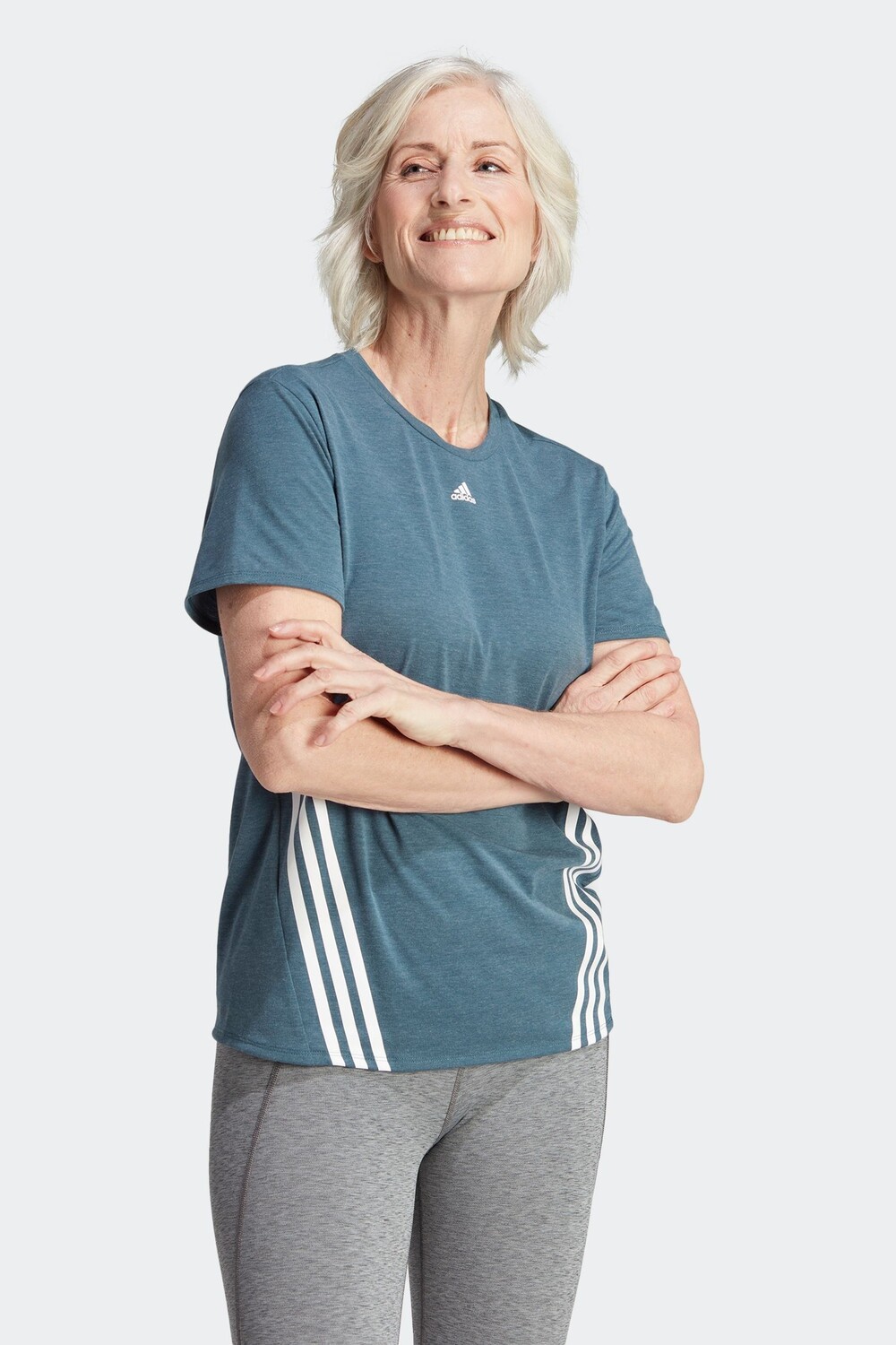 

Футболка с 3 полосками Performance Train Icons adidas, зеленый