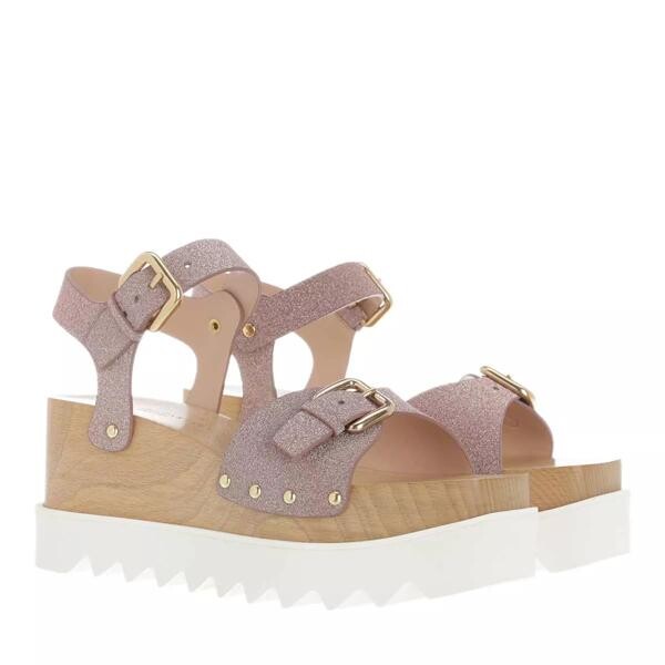 

Сандалии elyse glitter sandals wood Stella Mccartney, розовый