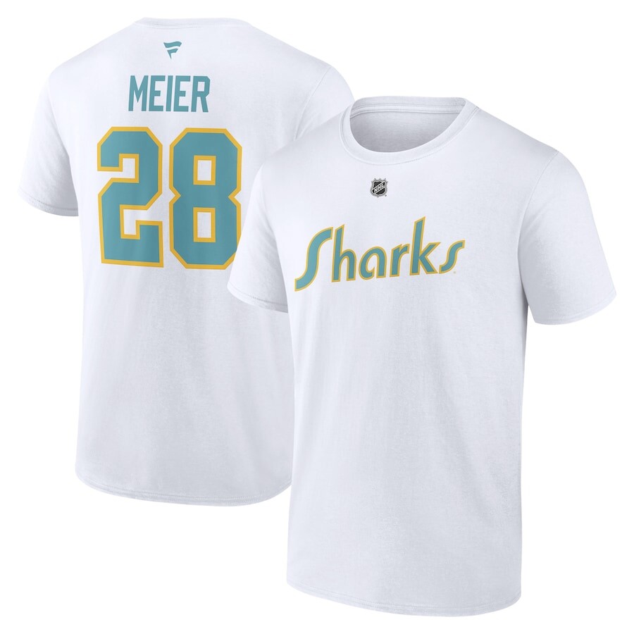 

Футболка с коротким рукавом Fanatics Branded San Jose Sharks, белый