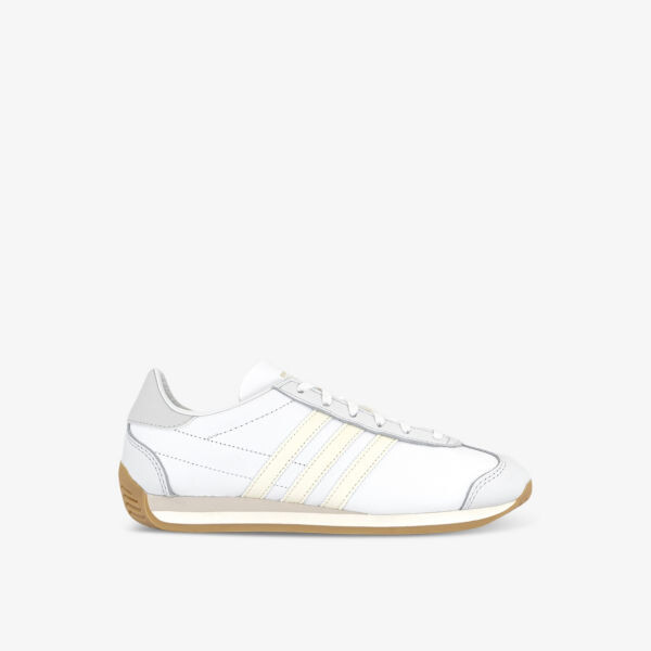 

Кожаные низкие кеды с логотипом country og Adidas, белый