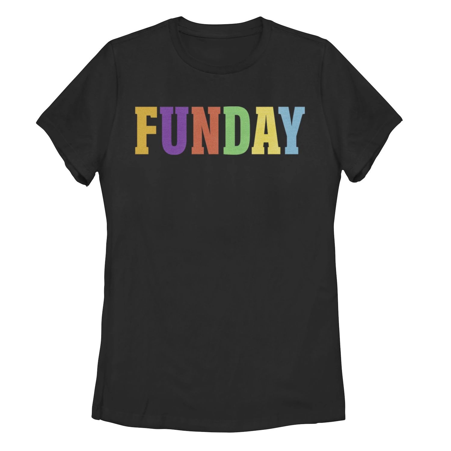 цена Детская футболка с разноцветными буквами и рисунком Funday