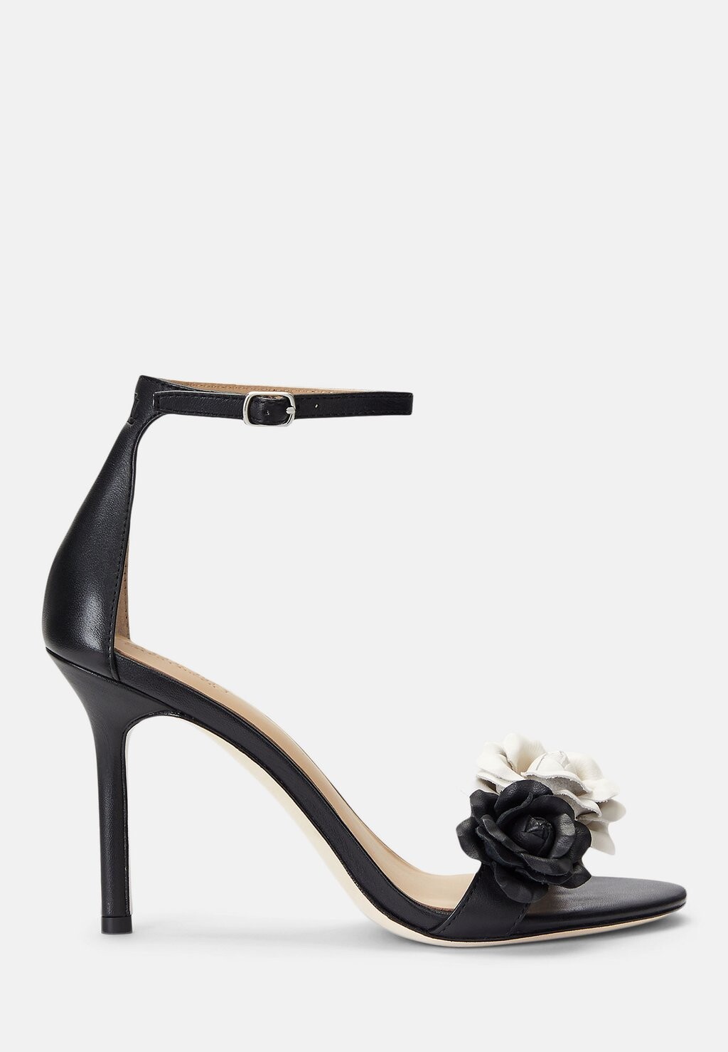 

Босоножки на высоком каблуке ALLIE FLOWER Lauren Ralph Lauren, цвет black/white