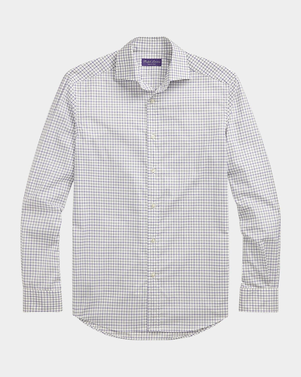 

Мужская спортивная рубашка Tattersall Ralph Lauren Purple Label, темно-синий/фиолетовый
