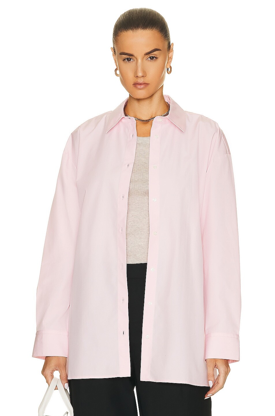 

Рубашка Loulou Studio Cotton, розовый