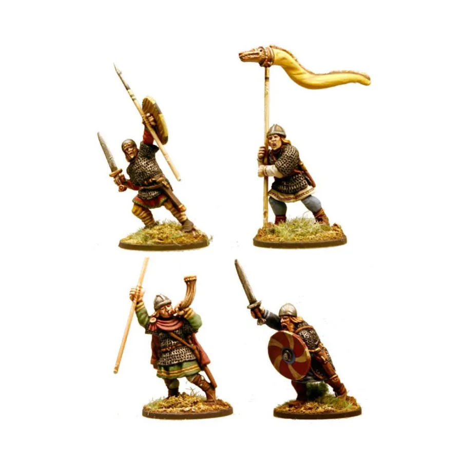 

Саксонское командование №1, Gripping Beast Miniatures - Viking Age (28mm)