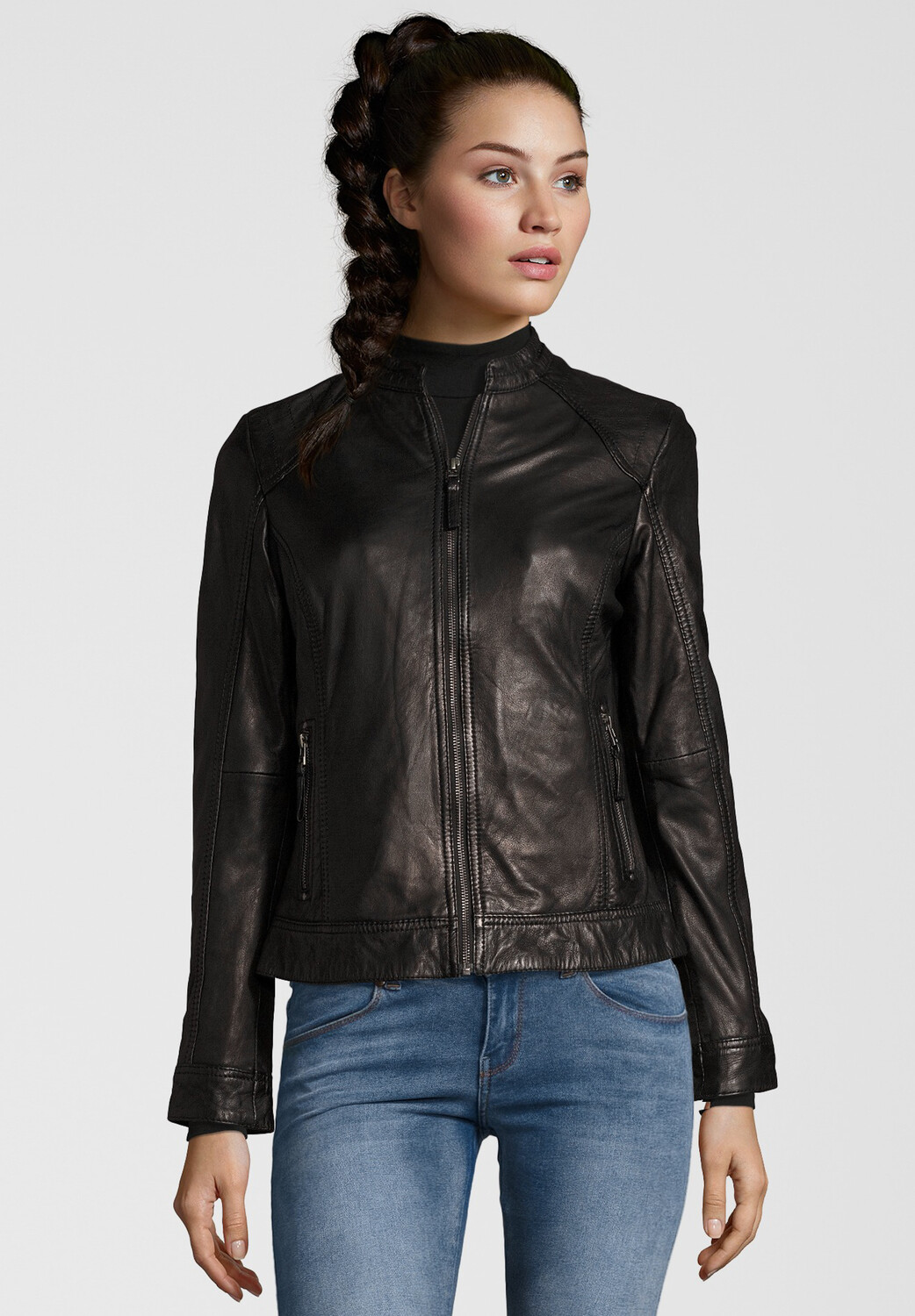 

Кожаная куртка 7eleven Bikerjacke ROSALIE, черный