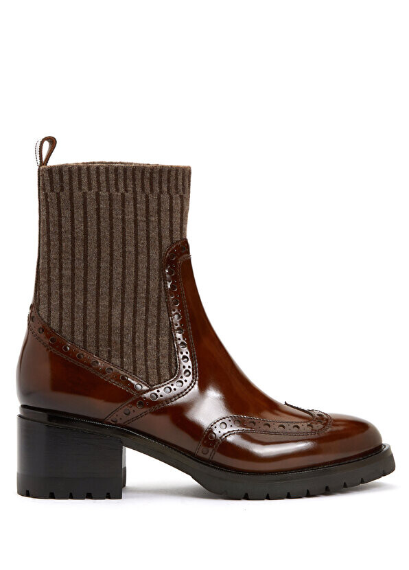 

Светло-коричневые женские кожаные ботинки Santoni