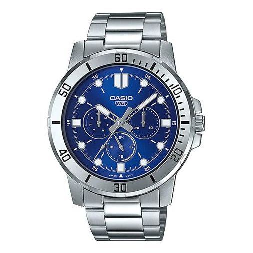 Часы CASIO Sports Quartz Waterproof Mens Blue Analog, синий цена и фото