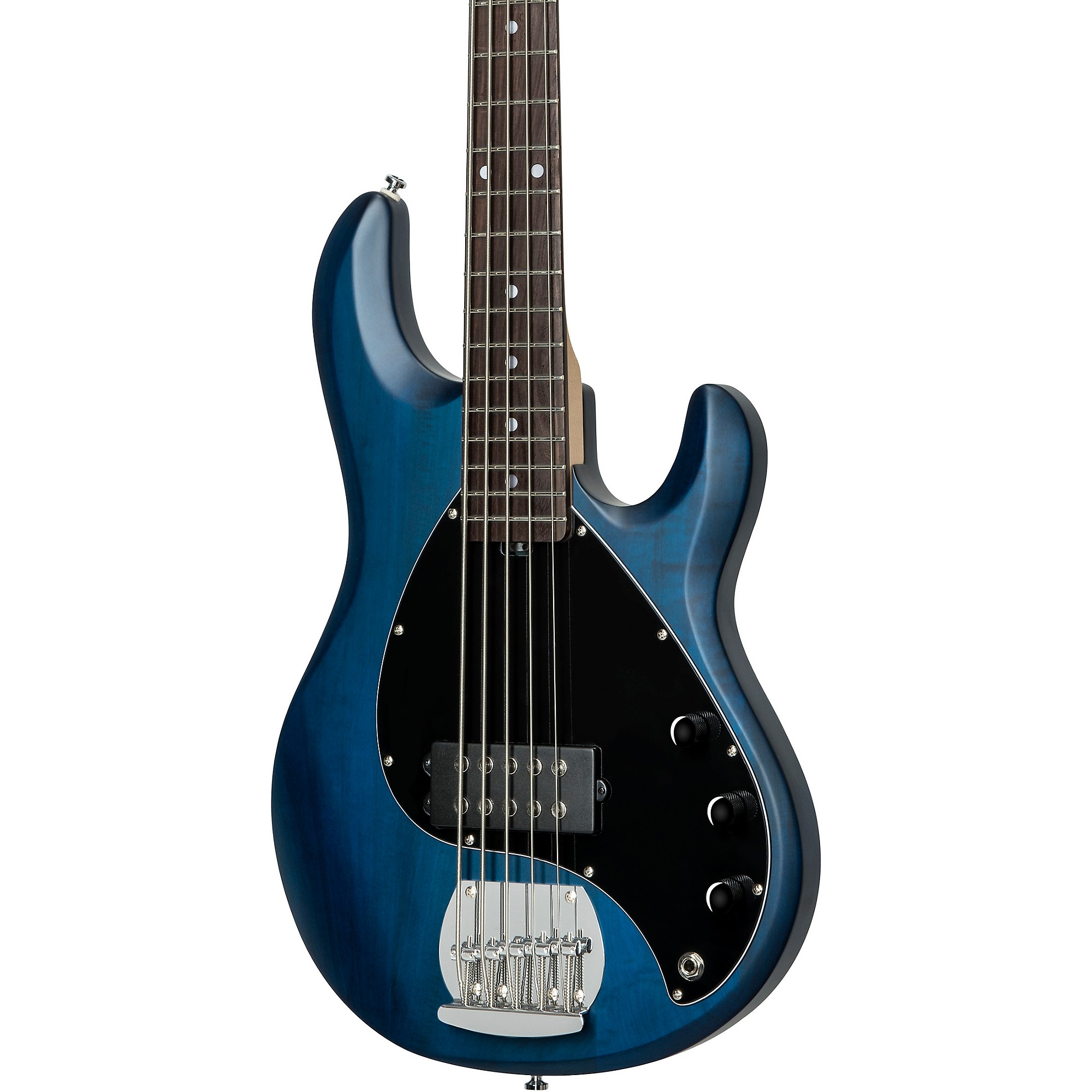 Sterling by Music Man StingRay RAY5 5-струнная электрическая бас-гитара прозрачная синяя фото