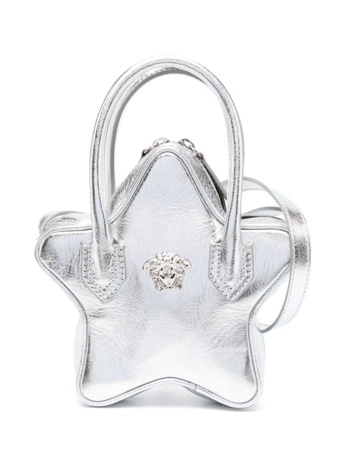 

Versace Kids сумка через плечо с декором Medusa, серебристый