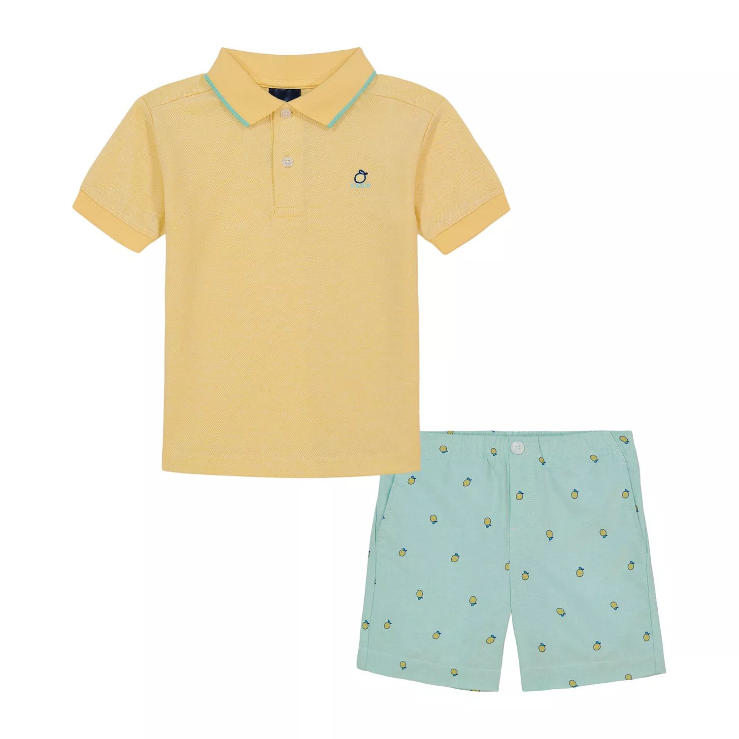 Комплект поло и шорт IZOD для малышей и малышей IZOD, желтый комплект из блузки и шорт для малышей