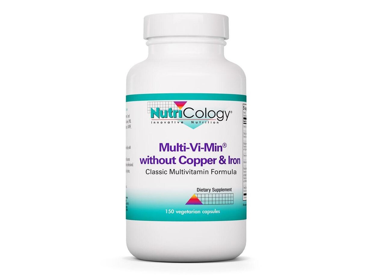 

Nutricology, Multi-Vi-Min без меди и железа, 150 вегетарианских капсул